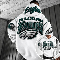 Rugby-print Hoodie