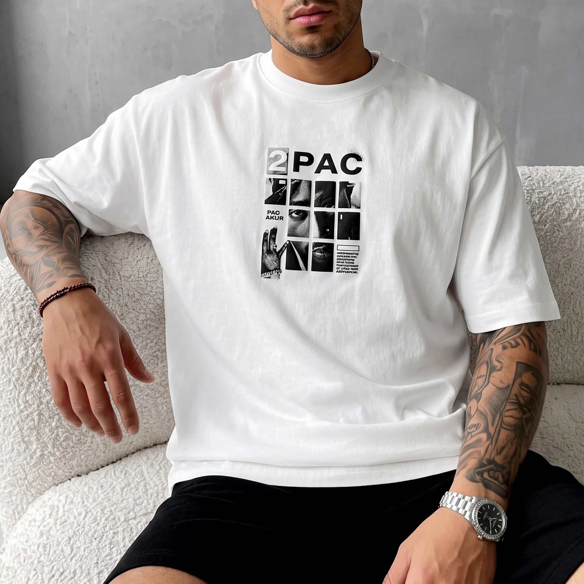 Unisex West Coast Legend Print Short-Sleeve T-Shirt