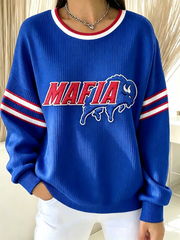 Women'S Rugby Lovers Print Sweatshirt
