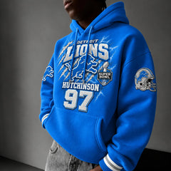 Rugby-print Hoodie
