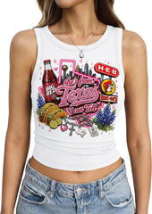 "She's From Texas I Can Tell" Cuffed-sleeve Texas Residents Vest