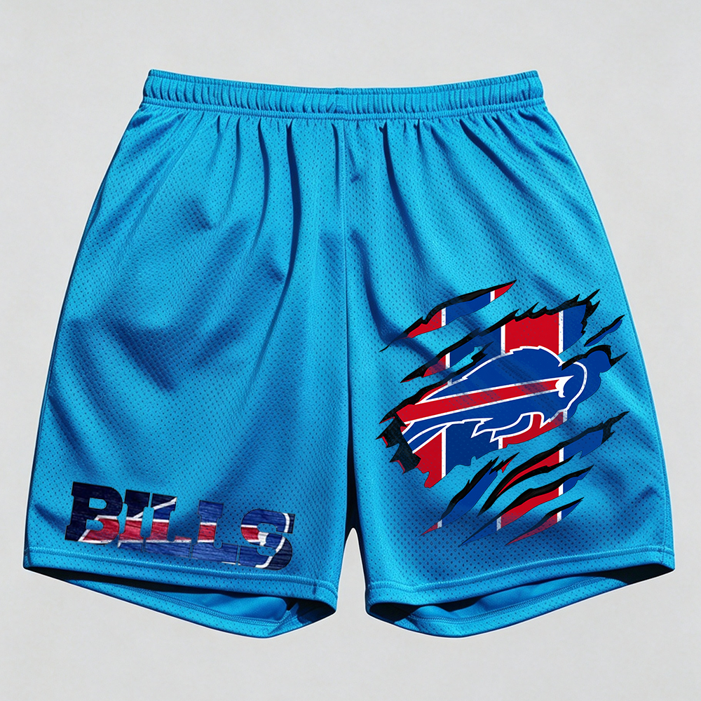 Men's Football Fan Mesh Sports Shorts