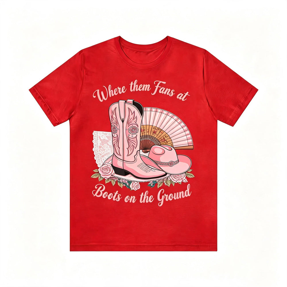 Western Cowgirl Boots On The Ground Graphic Tee
