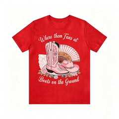 Western Cowgirl Boots On The Ground Graphic Tee