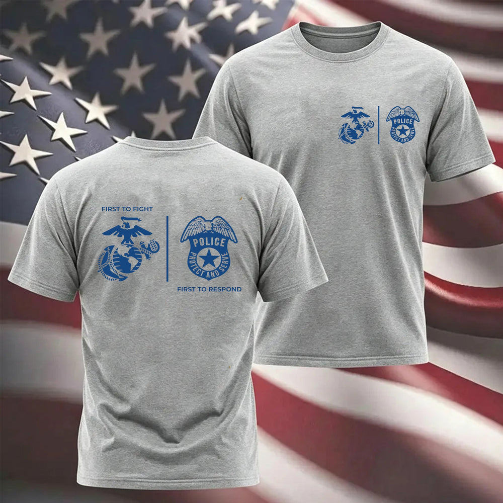USMC First Responders Police T-shirt