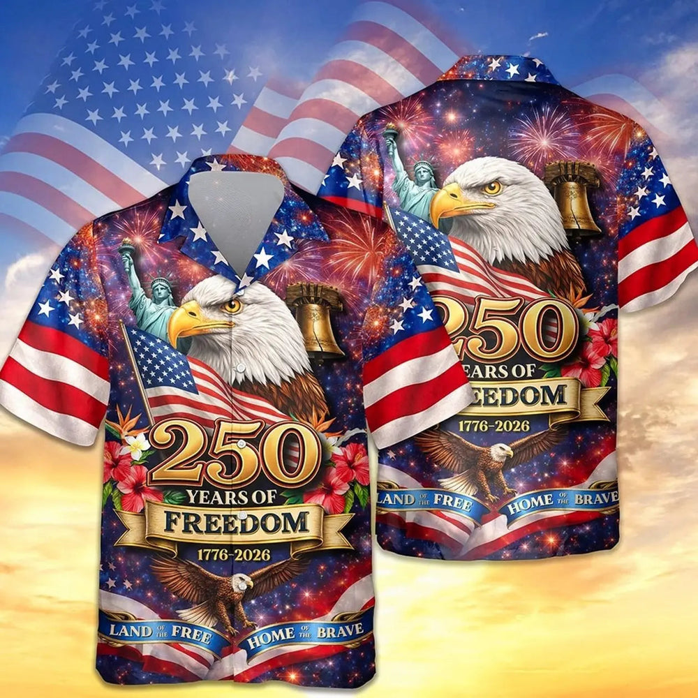 USA 250th Anniversary Hawaiian Shirt