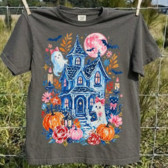 Cute Ghost Pumpkin Graphic Tee