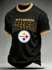 Men's Steelers Print Polo Shirt