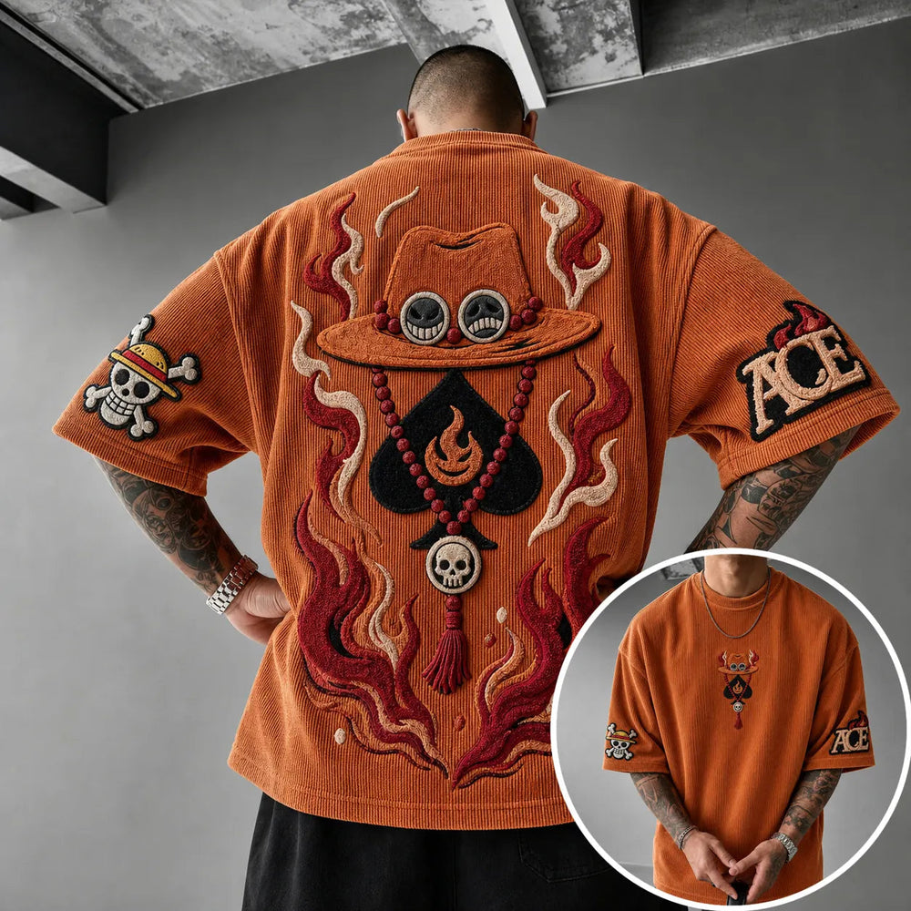 Unisex Anime-Style Retro Oversized T-Shirt
