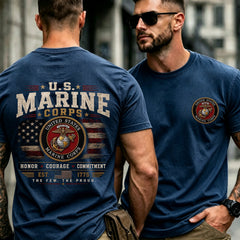 USMC Military Style Graphic T-Shirt