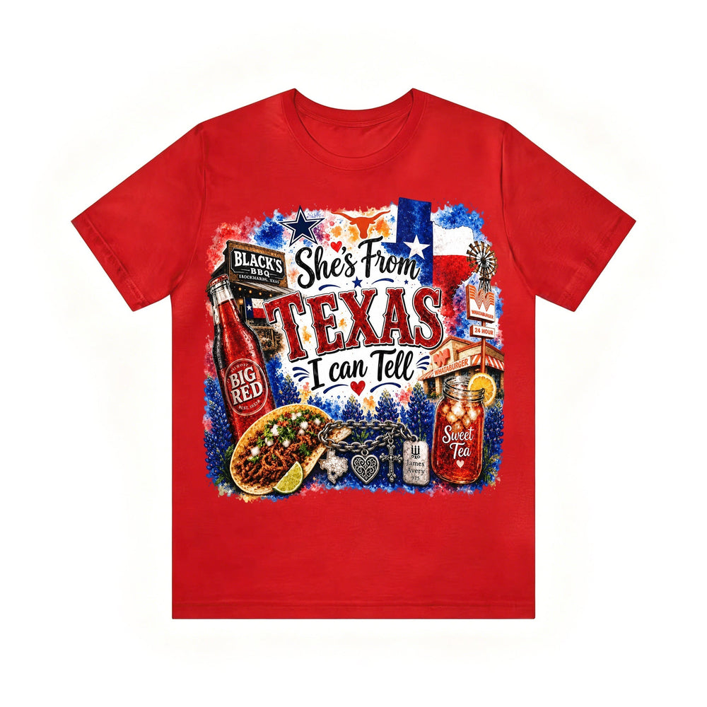 Shes from Texas I Can Tell Lyric Unisex T-shirt