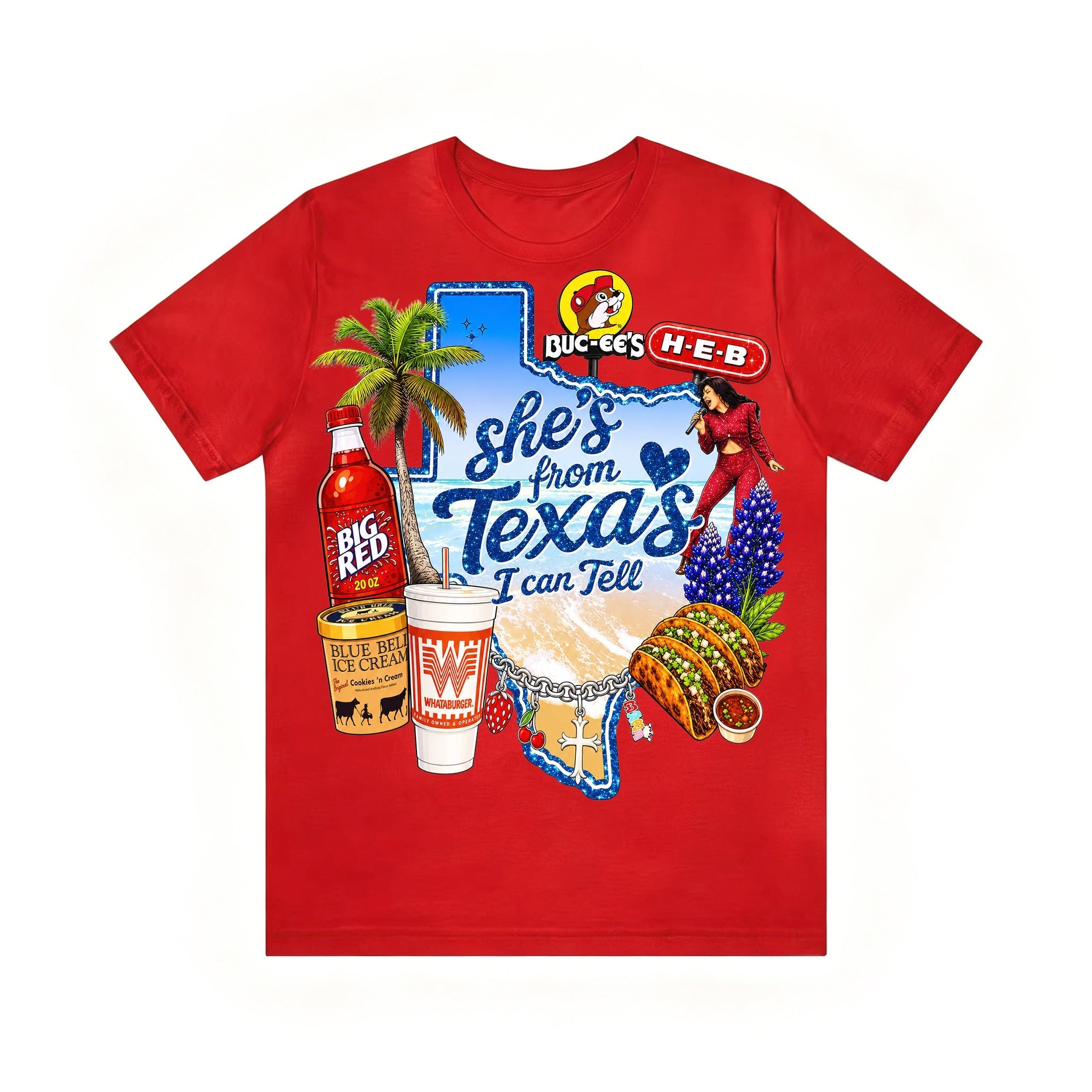Shes from texas i can tell Unisex T-shirt