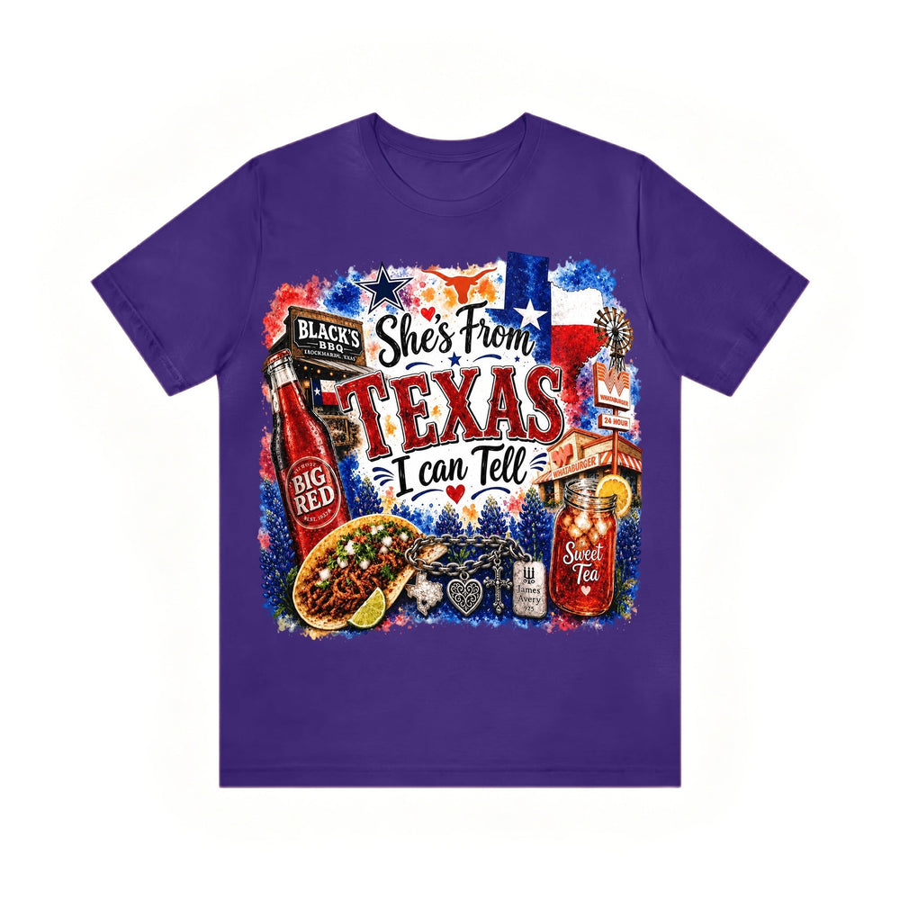 Shes from Texas I Can Tell Lyric Unisex T-shirt