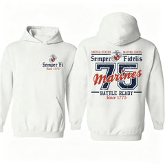 USMC Battle Ready '75 Hoodie