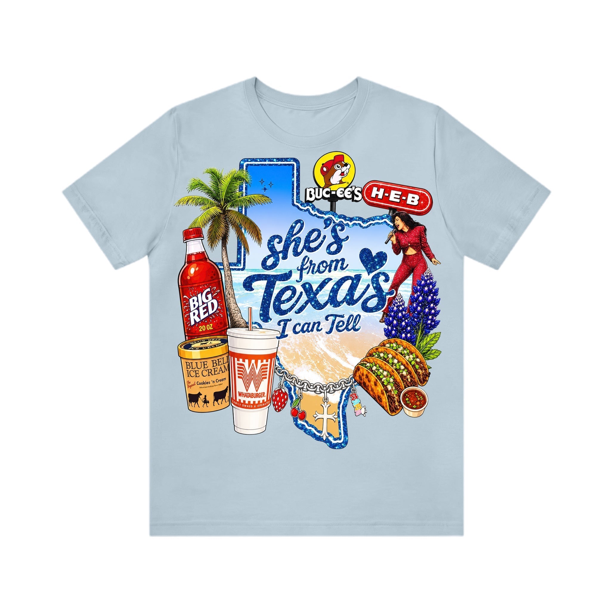 Shes from texas i can tell Unisex T-shirt