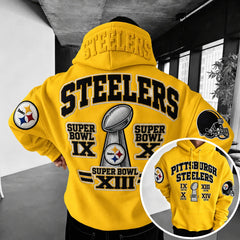 Rugby-print Hoodie
