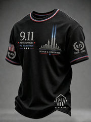 Men's 9.11 Never Forget We Remember Short Sleeves T-shirt