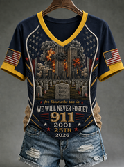 Women's We Will Never Forget 9 11 September 11 T-shirt