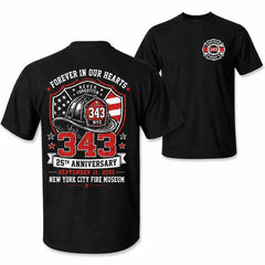 Distressed Shield Flag Print Men Tee