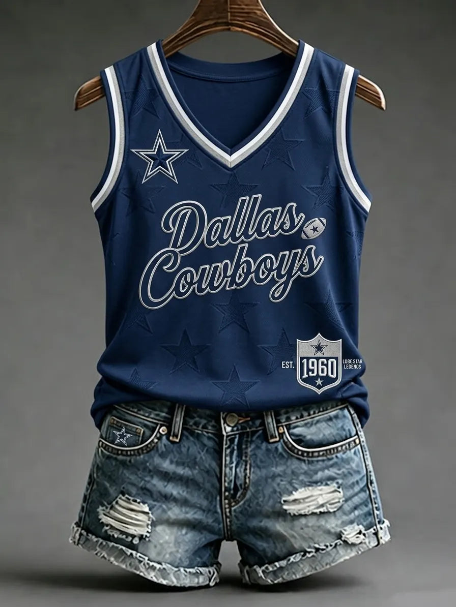 Women's Dallas Cowboys Print Tank Top