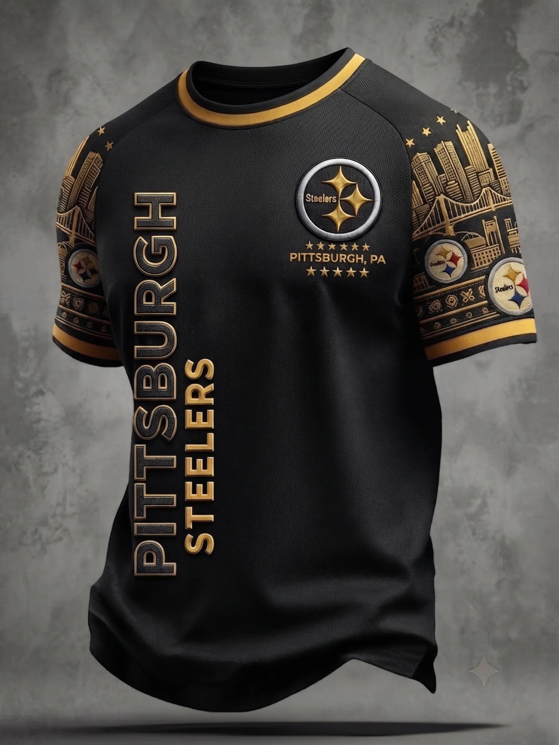Men's Casual Football Short-Sleeve T-Shirt