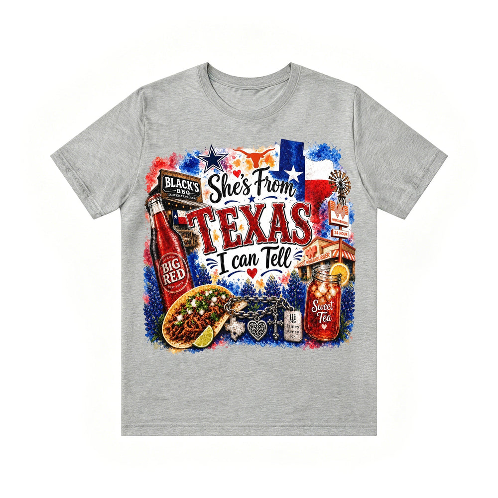 Shes from Texas I Can Tell Lyric Unisex T-shirt