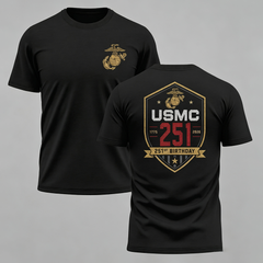 Men's USMC 251st Birthday Short Sleeve T-Shirt