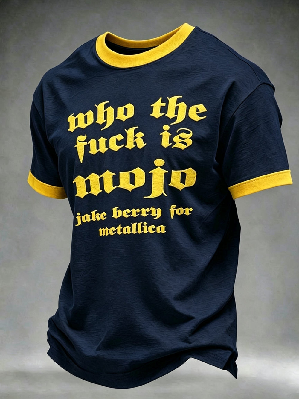 Men's Short-Sleeve T-Shirt with Music Tour Print