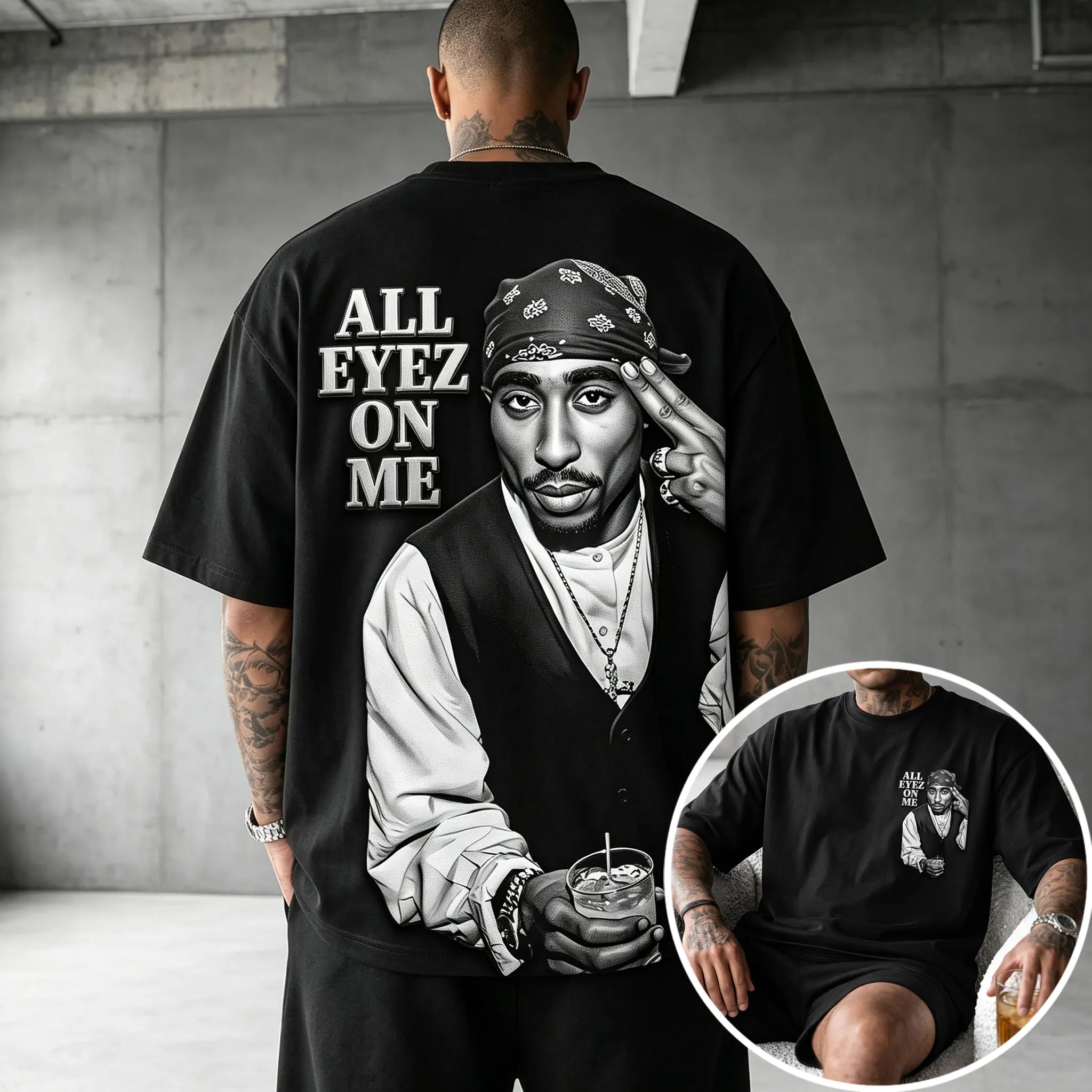 Unisex West Coast Legend Print Short-Sleeve T-Shirt