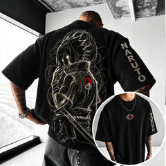 Unisex Anime-Style Retro Oversized T-Shirt