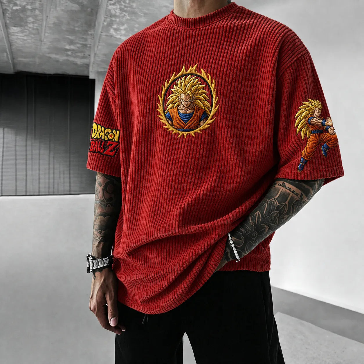 Unisex Anime-Style Retro Oversized T-Shirt