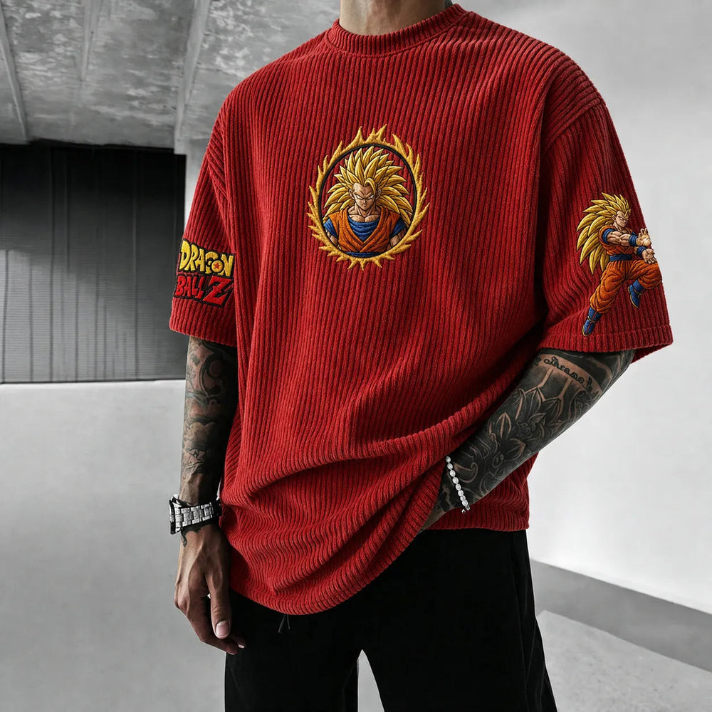 Unisex Anime-Style Retro Oversized T-Shirt