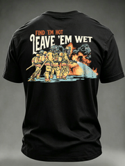 Vintage Firefighter Art Slogan Men Casual Tee