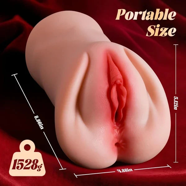 Lust 3-in-1 Vibrating Pocket Pussy – 10 Suction + 10 Vibration Modes, Realistic Vagina, Tight Anal & Blowjob Stroker for Men