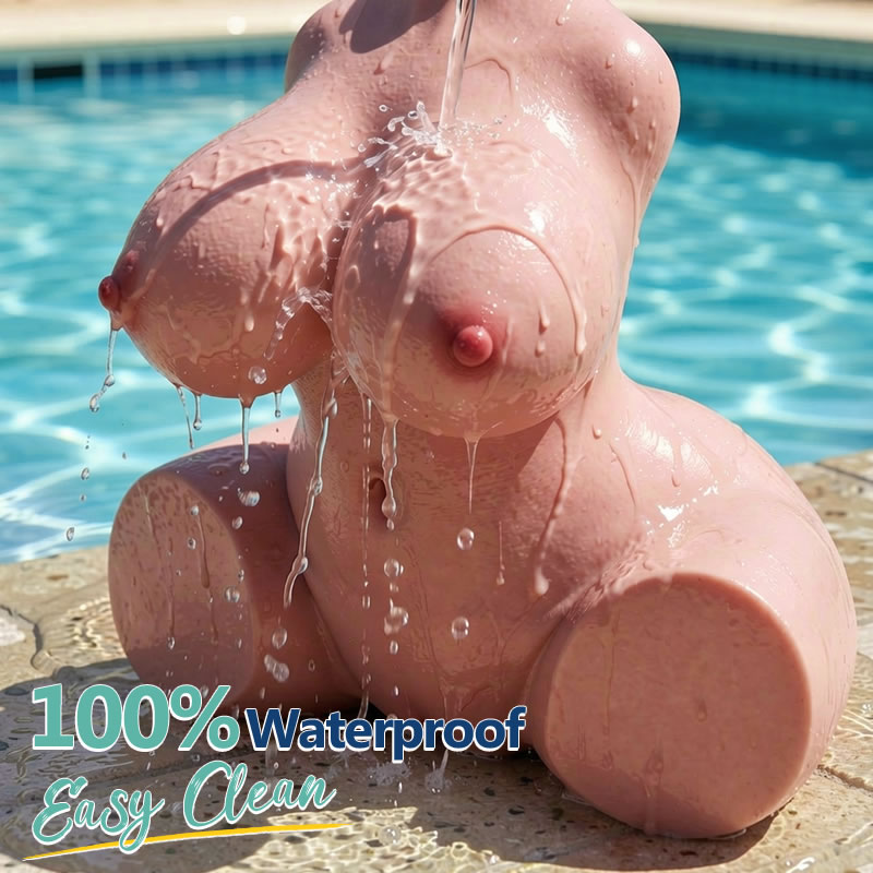 Elira - Ultra-Light 2.75kg Waterproof Silicone S-Curve Torso Masturbator with Dual Channels Stable Rear-Entry Support