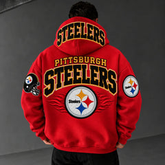 Rugby-print Hoodie