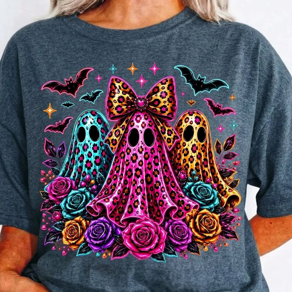 Leopard Ghost Halloween Shirt