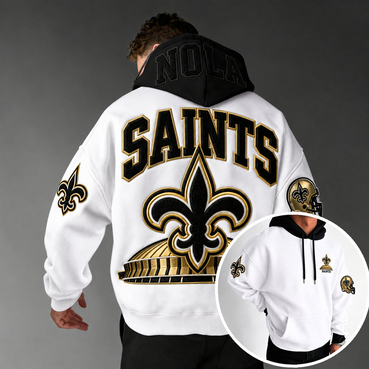 Rugby-print Hoodie