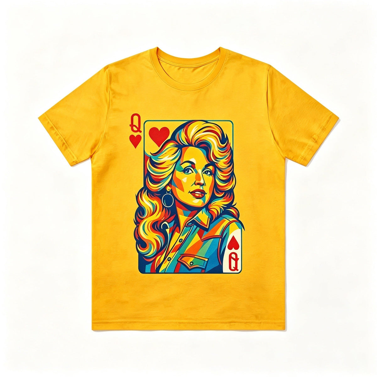 Vibrant Rainbow Portrait Casual Fan Tee