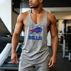 Buffalo Football-Inspired Men's Athletic Sleeveless Tank Top