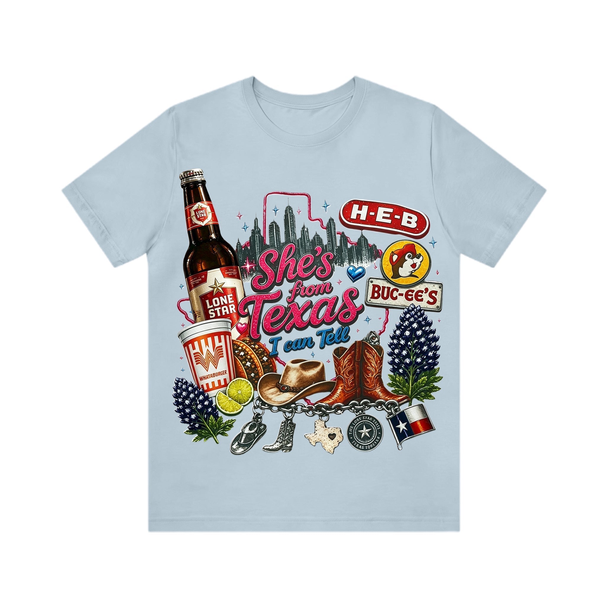 "She's From Texas I Can Tell" Unisex T-shirt