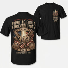 Men Retro Patriotic Emblem Graphic Tee