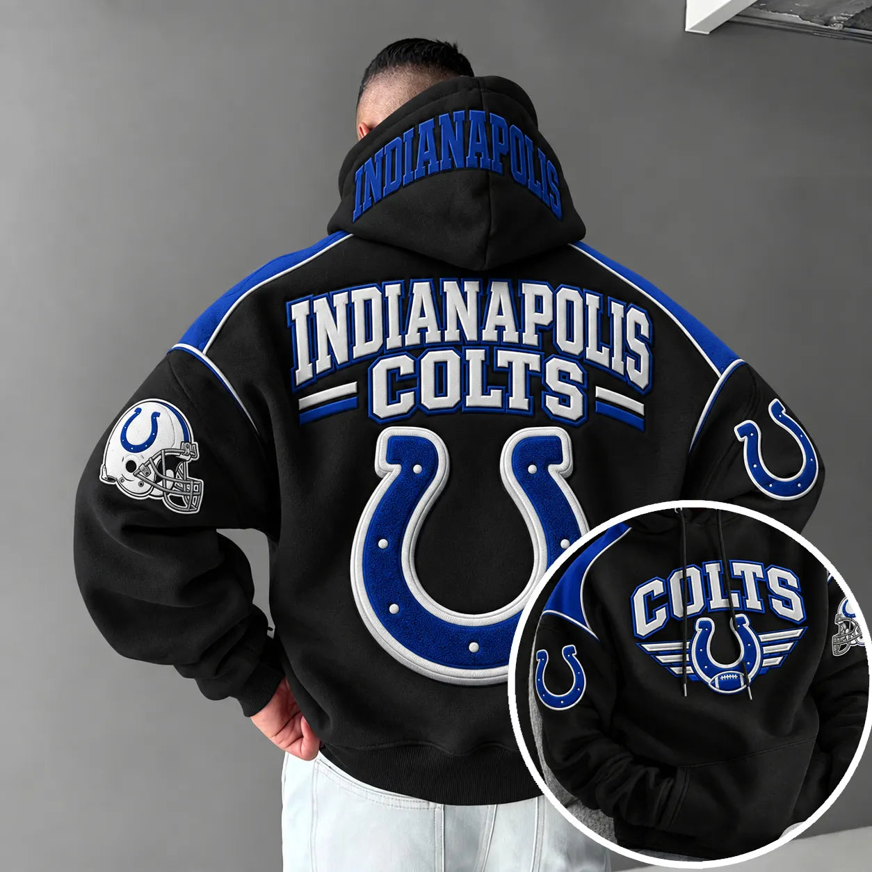 Rugby-print Hoodie