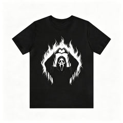Funny Ghostface Scream Movie Casual Tee