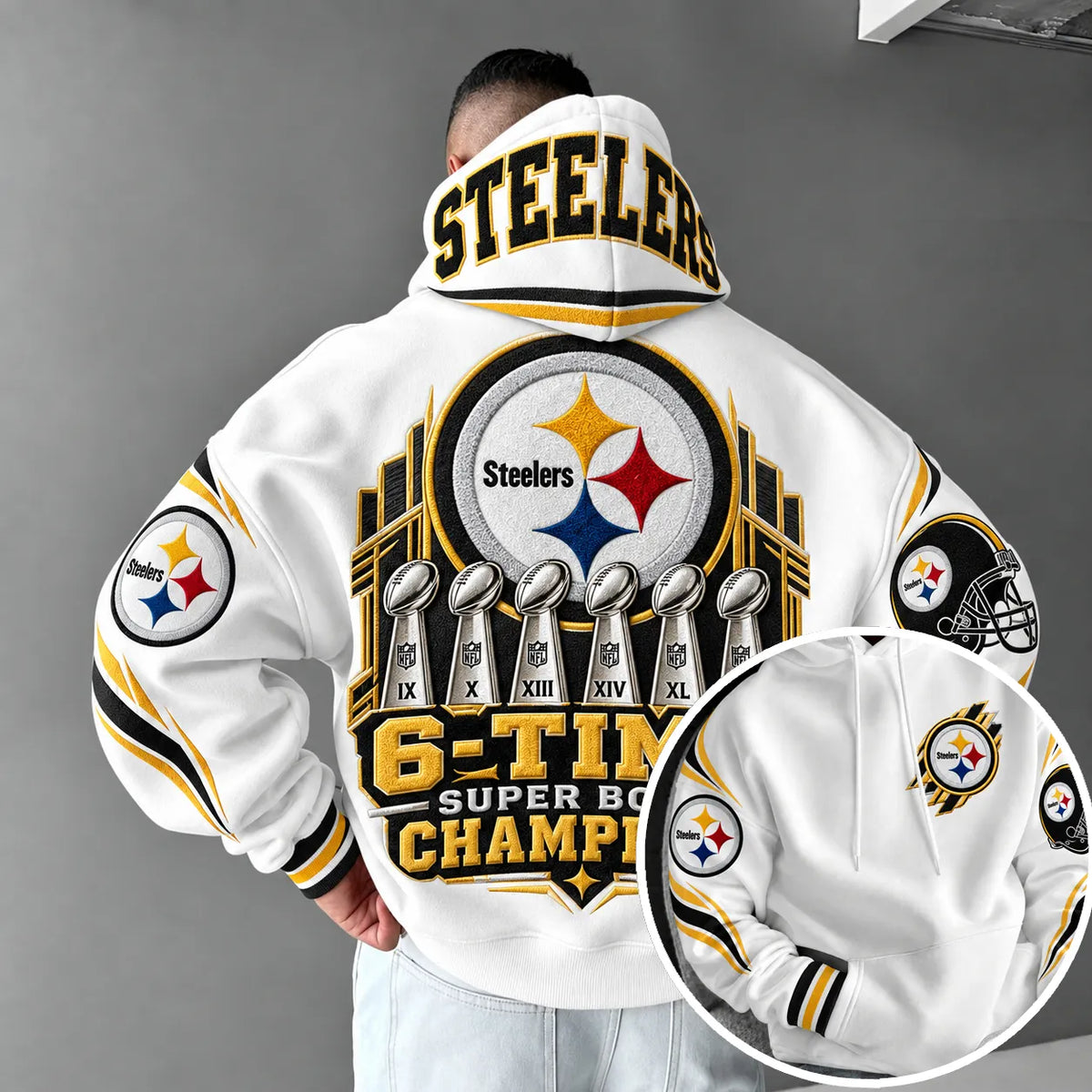 Rugby-print Hoodie