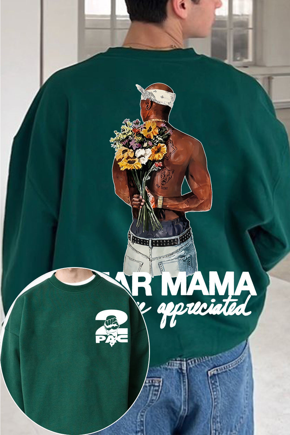 2pac Two-Sided Sweatshirt