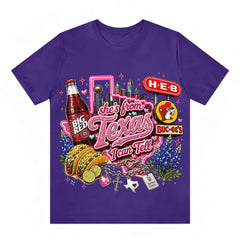 She's From Texas I Can Tell Unisex Travel T-shirt
