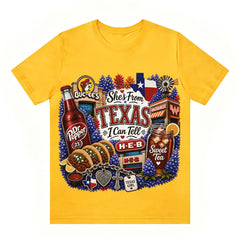 "She's From Texas I Can Tell" Texas T-shirt