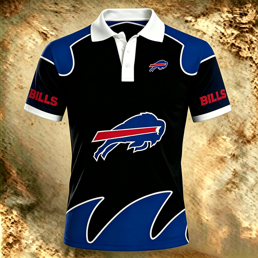 Football Team Graphic Men's Short Sleeve Polo Shirt