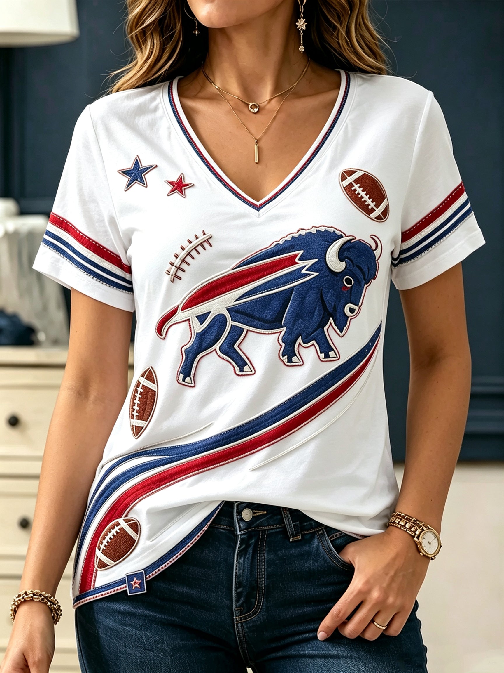 Women's Football T-Shirt